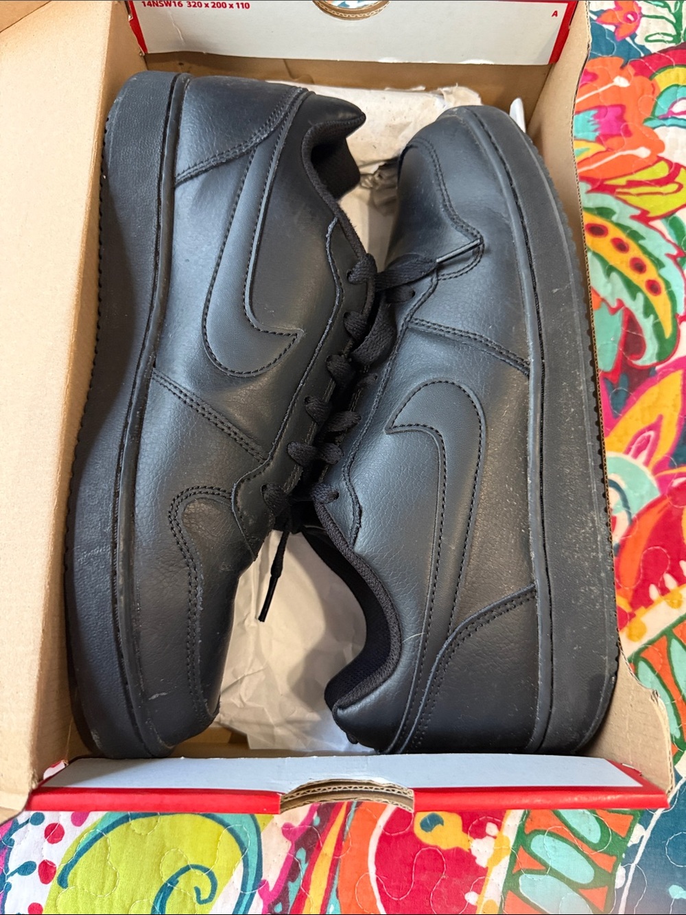 Nike Men’s Black Low-Top Casual Sneakers
